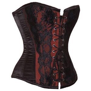 Corselet preto e vermelho