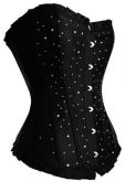 Corselet preto com renda